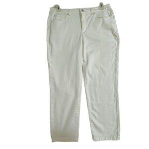 Charter Club Jean Shop Bristol Capri White Mid Rise Jeans Women's Size 8